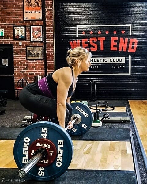 How does West End AC member ANNE FRAZER go from working 25 years in the NUCLEAR BUSINESS to becoming a talented Photographer and Powerlifter?